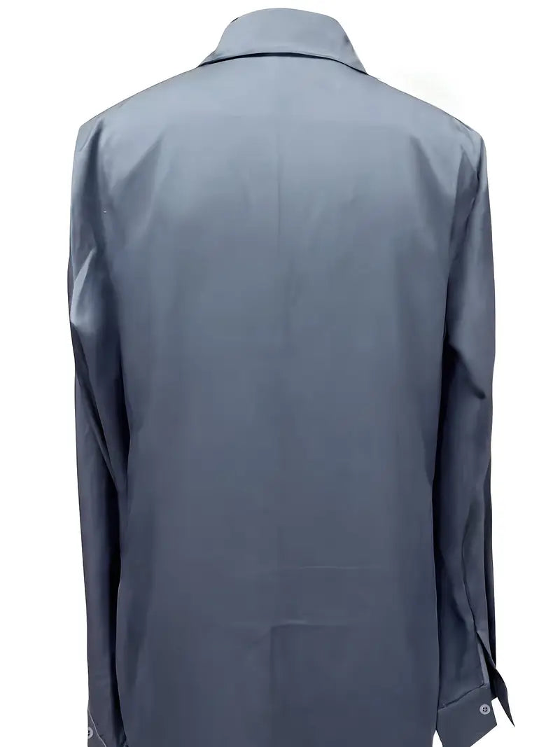 Naya™ – Elegant V-Neck Blouse for Day-to-Night Confidence