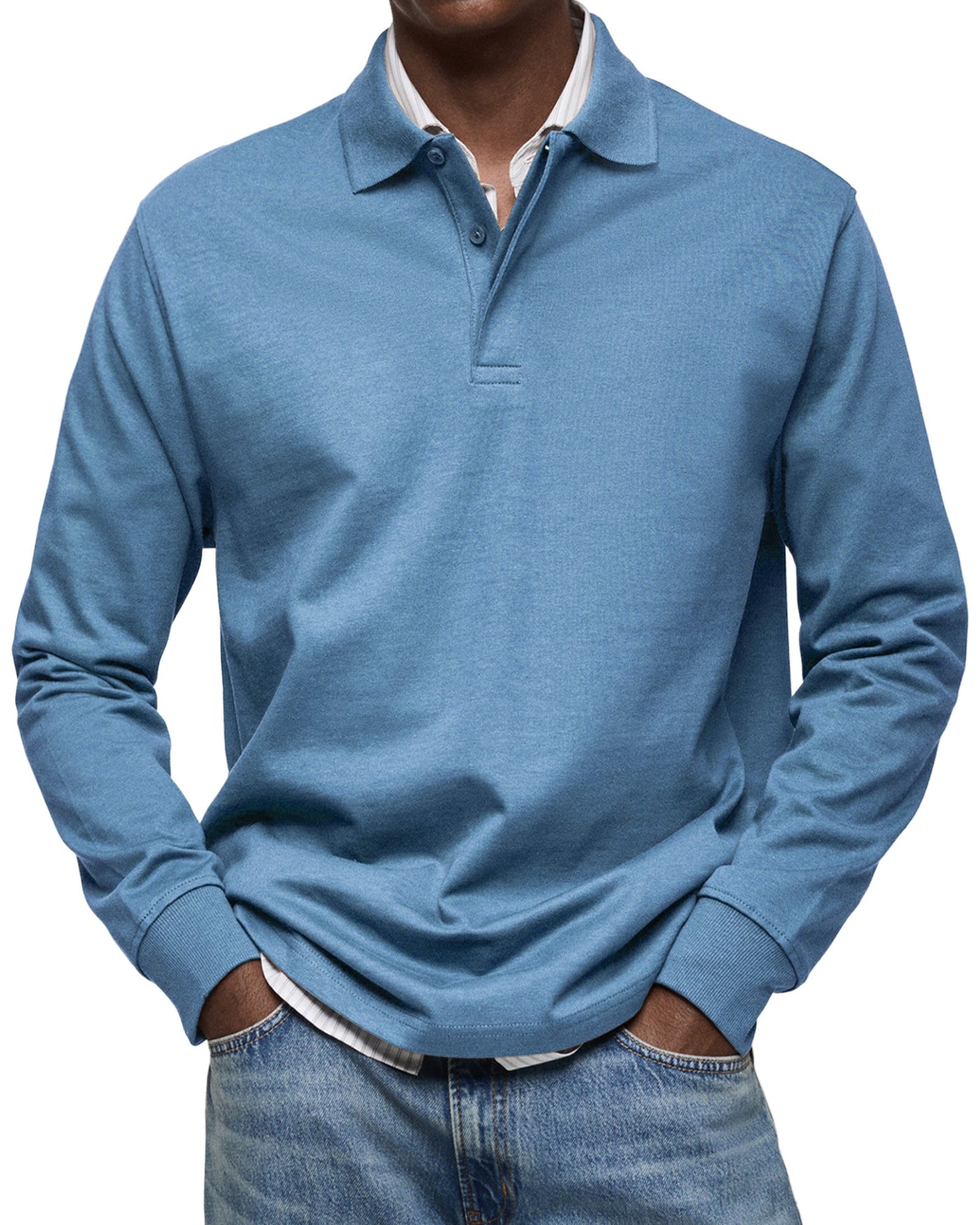 Fabian™ – Long-Sleeved Polo Shirt for Timeless Elegance