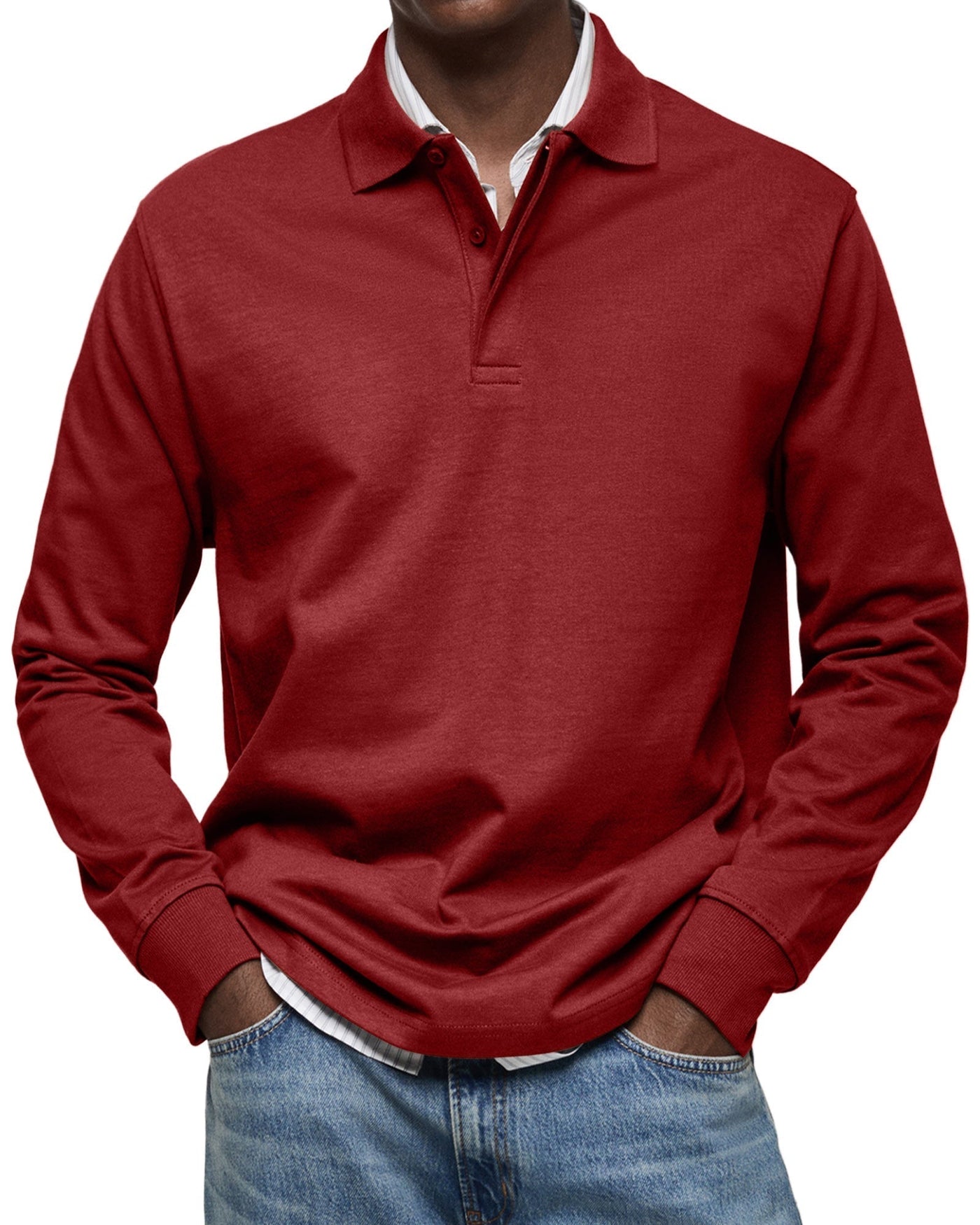 Fabian™ – Long-Sleeved Polo Shirt for Timeless Elegance