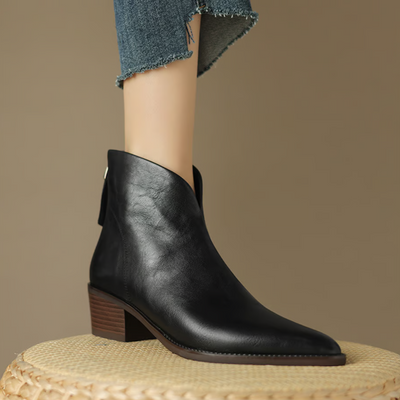 Anita - Luxury Ankle Boots with Low Heel