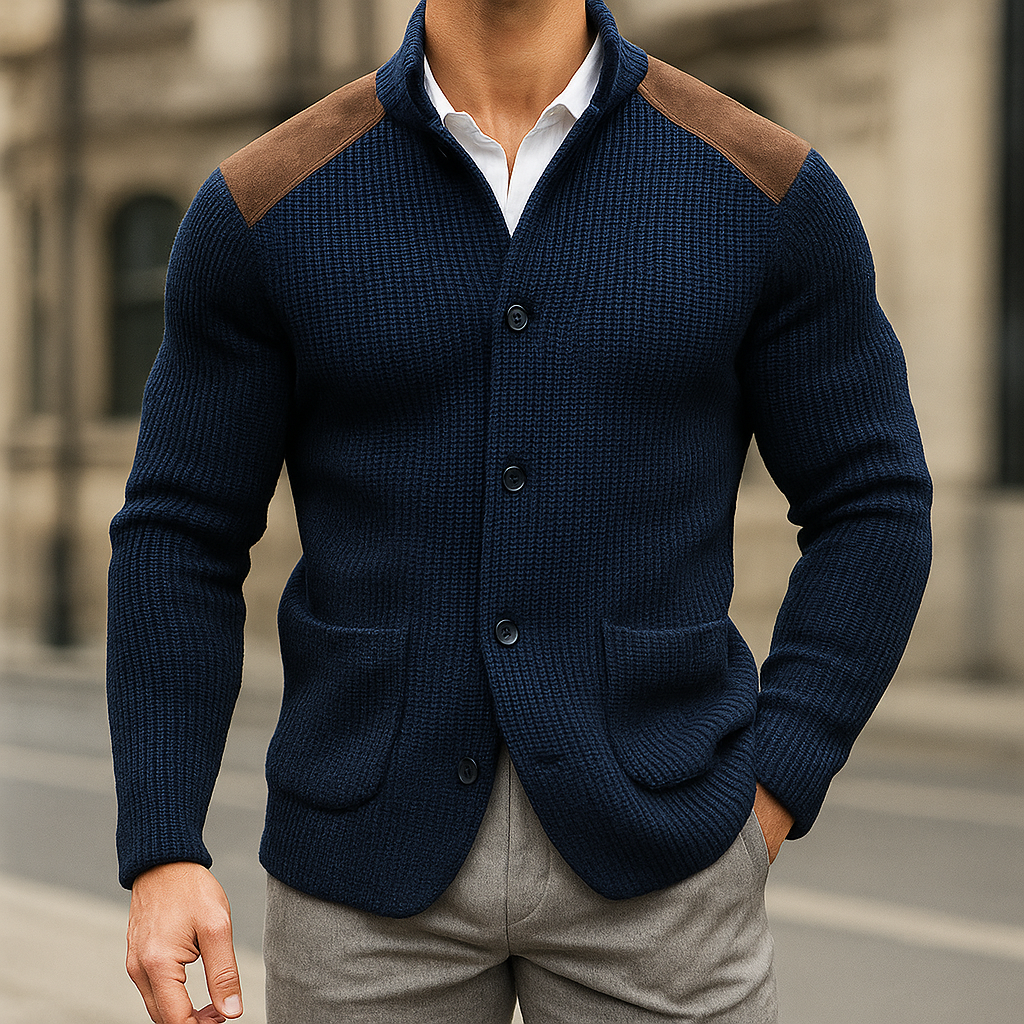 OWEN | TEXTURED KNITTED BLAZER