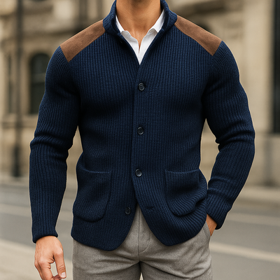 OWEN | TEXTURED KNITTED BLAZER