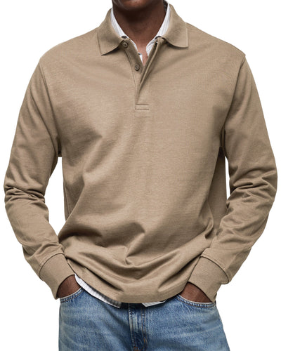 Fabian™ – Long-Sleeved Polo Shirt for Timeless Elegance