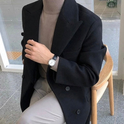 ETHAN | ELEGANT DOUBLE-BREASTED COAT FOR MEN