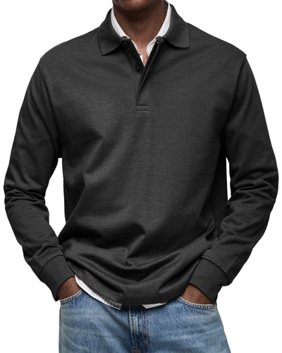 Fabian™ – Long-Sleeved Polo Shirt for Timeless Elegance