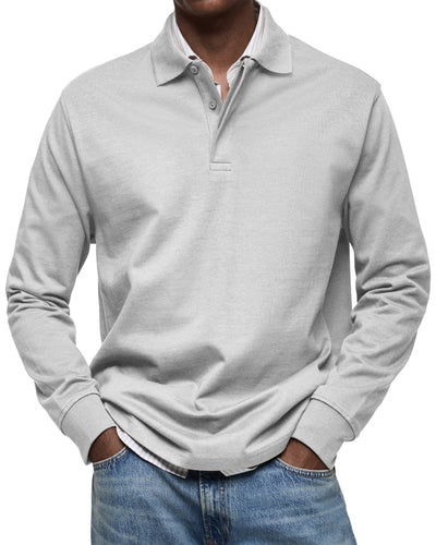 Fabian™ – Long-Sleeved Polo Shirt for Timeless Elegance