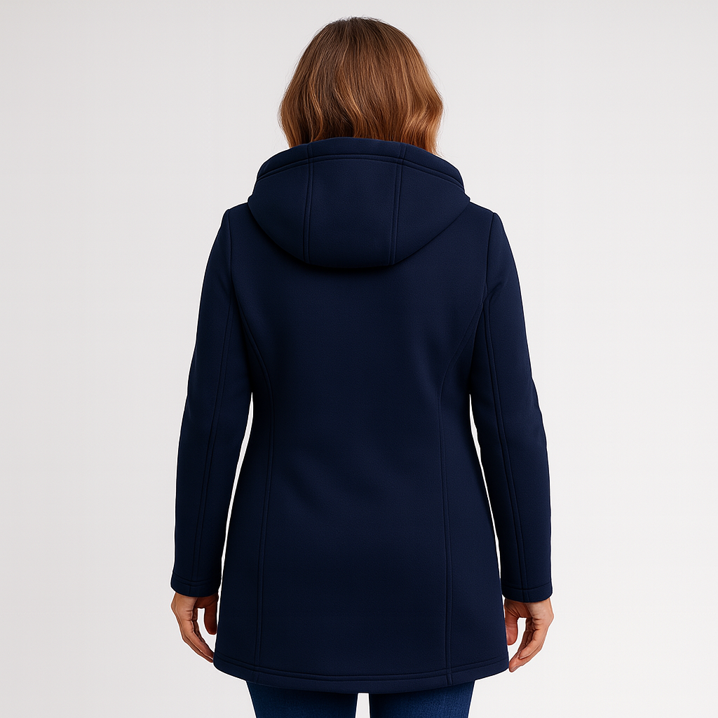 Eleonora™ – Winter Coat with Asymmetrical Zip