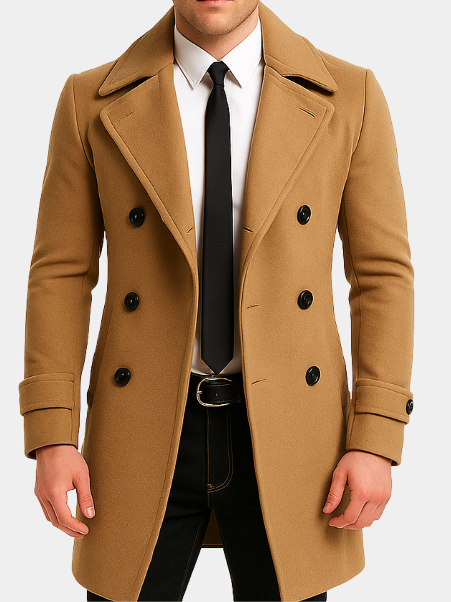 ETHAN | DOUBLE-BREASTED WOOL COAT