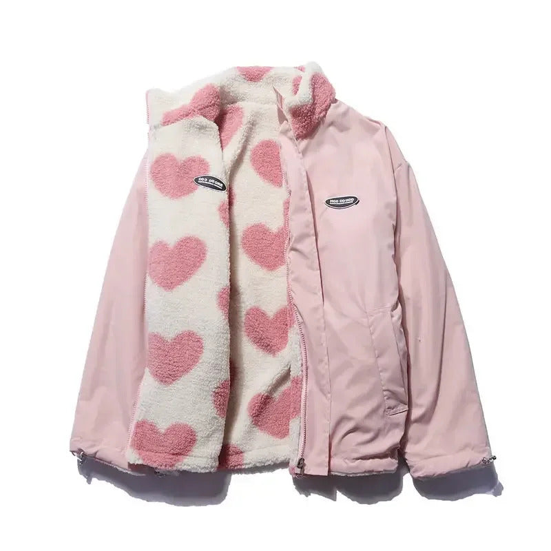 Daria™ | Reversible Heart Print Jacket