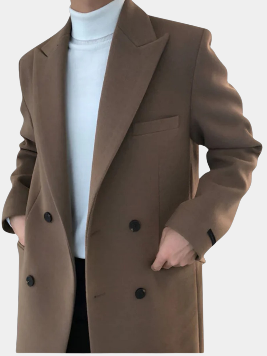 ETHAN | ELEGANT DOUBLE-BREASTED COAT FOR MEN