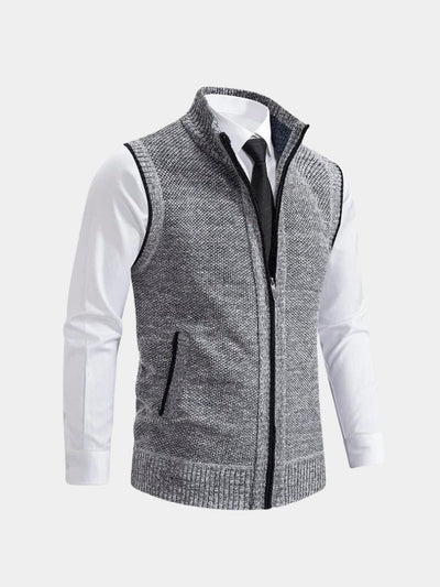 Elegant Gilet with Full Zip - Viretti