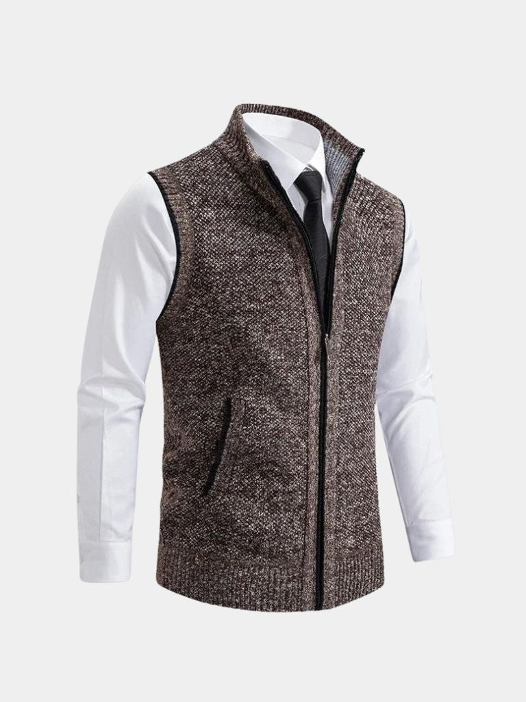 Elegant Gilet with Full Zip - Viretti